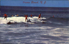 Good Surf Riding Ocean Beach, NJ